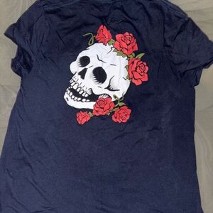 Hollister Black Curved Hem Tee